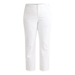 TERRA & SKY High‎ Rise Straight Leg Jeans Plus Sz 26W Vivid White Core Denim NWT